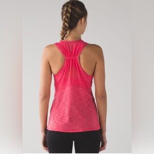 Lululemon Work The Circuit Tank - Heathered Lush Coral / Lush Coral